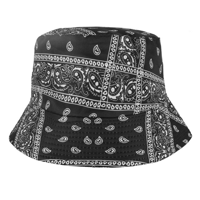 Paisley printed bucket hat