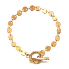 Korean fashion stainless steel bracelet toggle bracelet