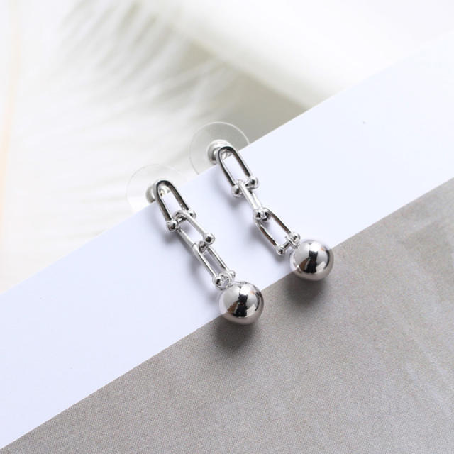 S925 silver drop earrings
