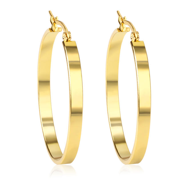 Popular stainless steel earrings hoop earrings