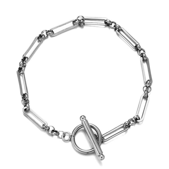 Korean fashion stainless steel bracelet chain bracelet