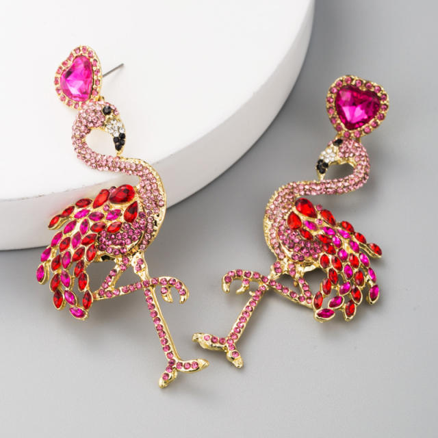 Creative flamingos dangle earrings