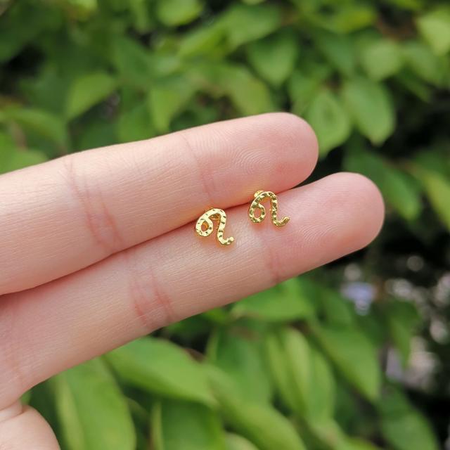 Twelve constellation ear studs