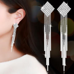 S925 needle tassel earrings