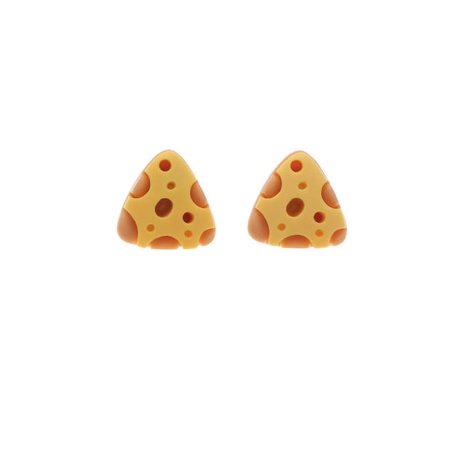 Mini Cheese stud earrings