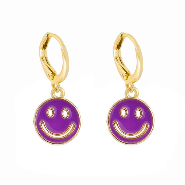 Smiley pendant earrings
