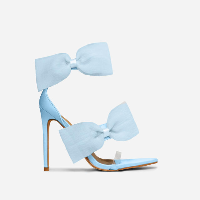 11cm Summer sweet bow heeled sandals