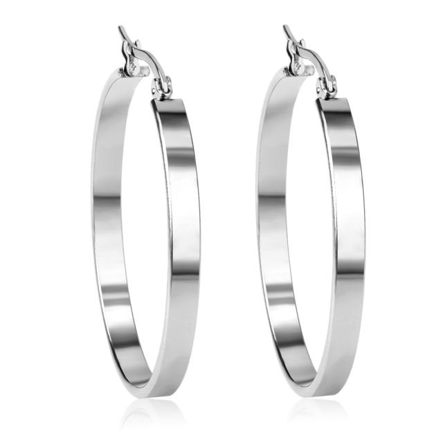 Popular stainless steel earrings hoop earrings