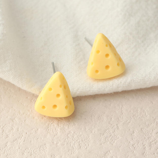 Mini Cheese stud earrings
