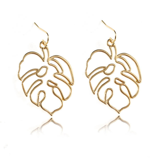 Ins style leaves earring