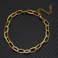 Easy match two layer chain bracelet stainless steel bracelet