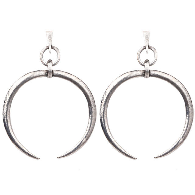 Moon lucky symbol earrings