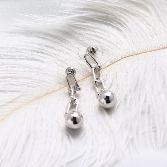 S925 silver drop earrings