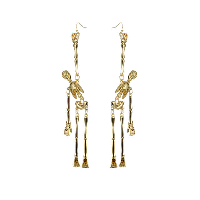 Skull pendant earrings