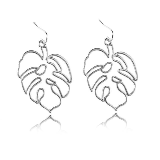 Ins style leaves earring