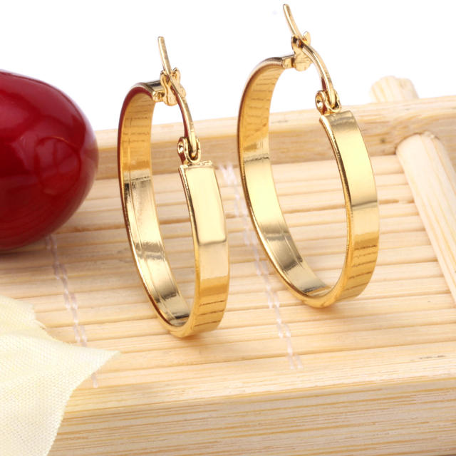 Popular stainless steel earrings hoop earrings