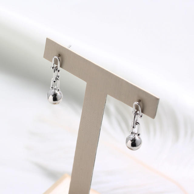 S925 silver drop earrings