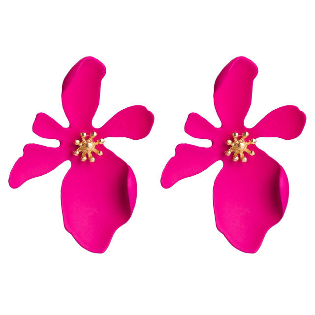 Flower studs earrings