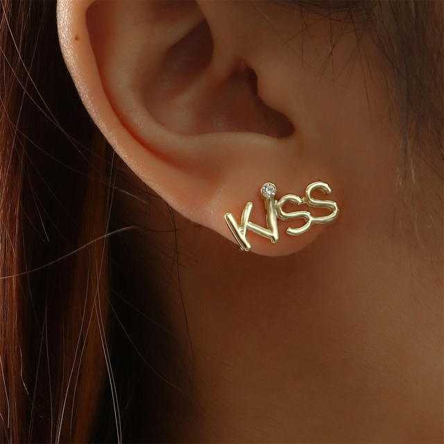 Kiss ear studs