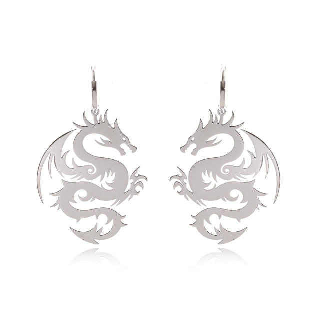 Dragon pendant earrings