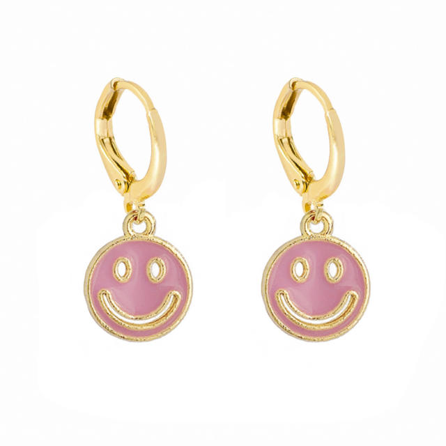 Smiley pendant earrings