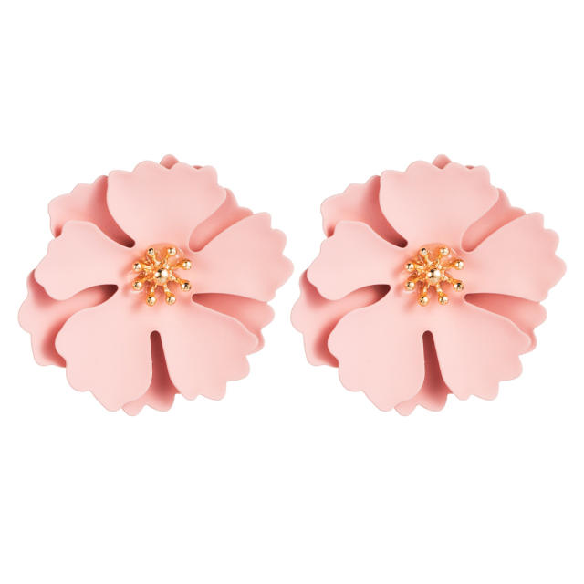 Flower studs earrings