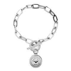 Hiphop stainless steel chain bracelet toggle bracelet