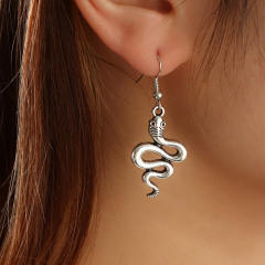 Snake-shaped earrings