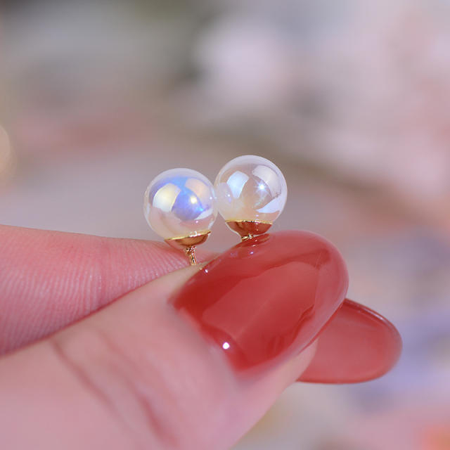 Chic pearl ear studs