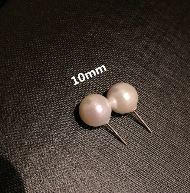 925 silver needle pearl earring