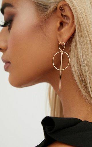 Geometric ring earrings