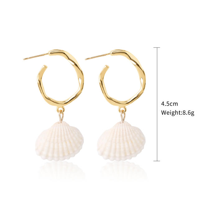 Boho shell earrings