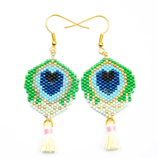 Miyuki beads handmade dangle earrings