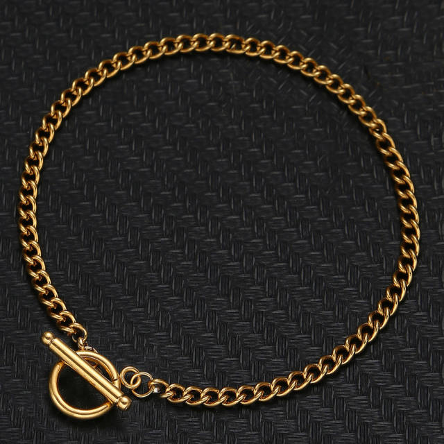 INS stainless steel anklet