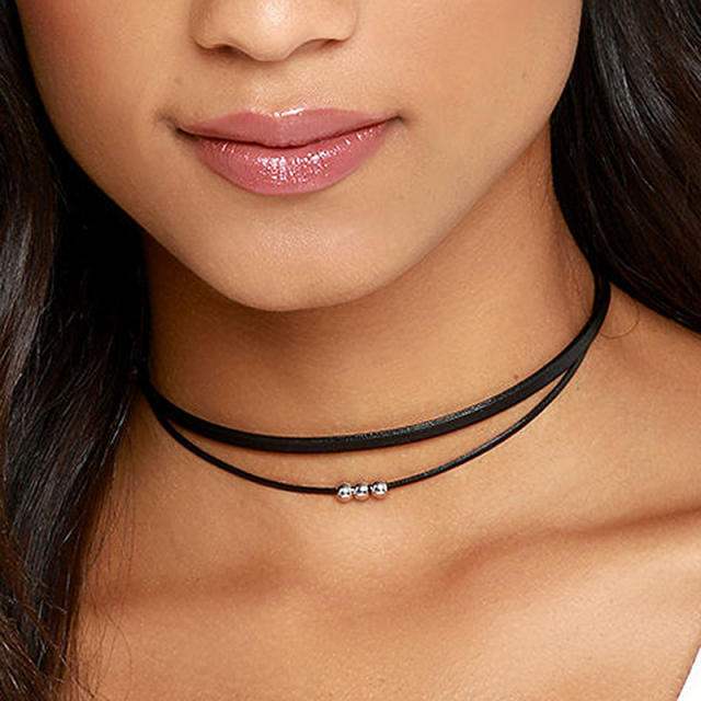 Korean fashion black choker