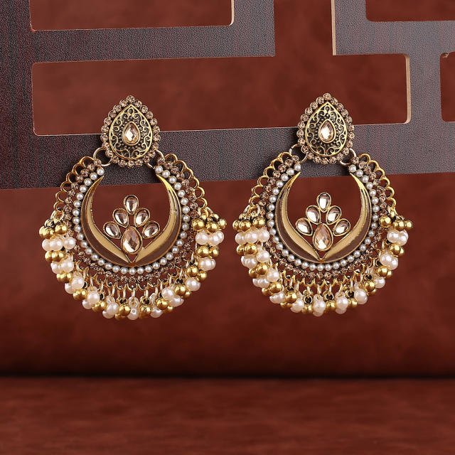 Creative dropped jhumka earrings for women