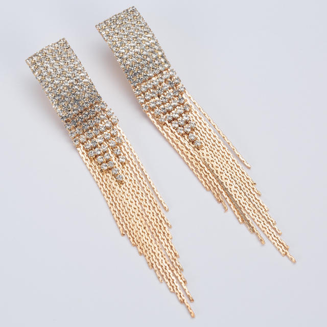Luxury tassel long earrings for bridal