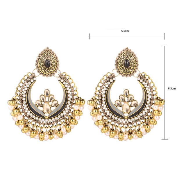 Creative dropped jhumka earrings for women