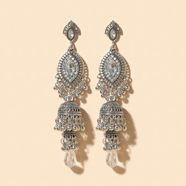 Vintage long jhumka earrings for women