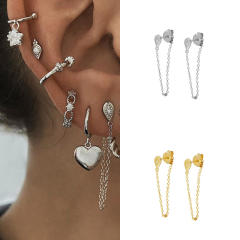 INS chain tassel classic earrings