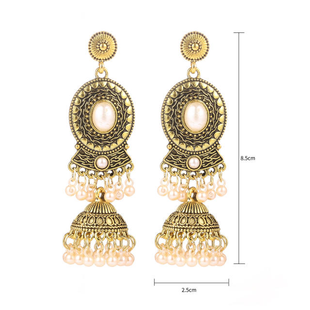 Boho long jhumka earrings for women