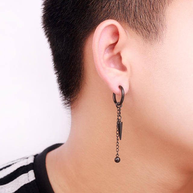 Tassel titanium steel earrings