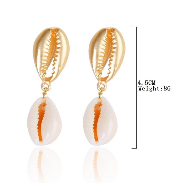 Boho shell earrings