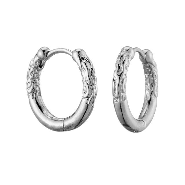 Fashion titanium steel earrings