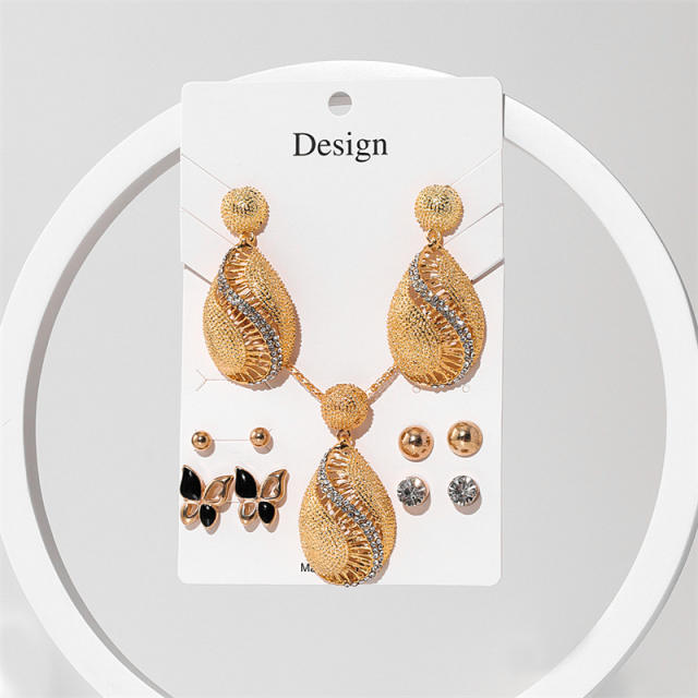 Creative color earrings set