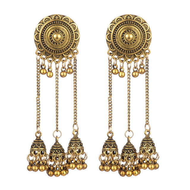 Long jhumka earrings for women