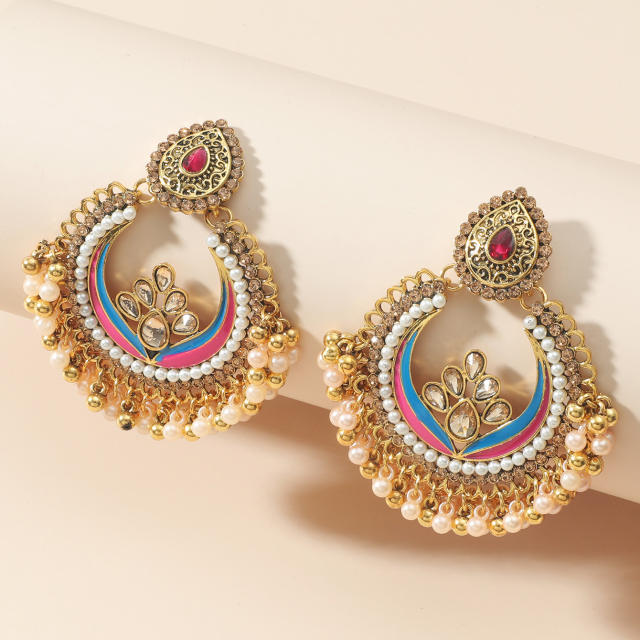 Creative dropped jhumka earrings for women