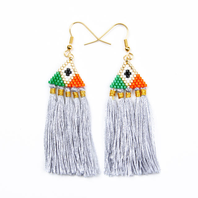 Miyuki beads handmade dangle earrings