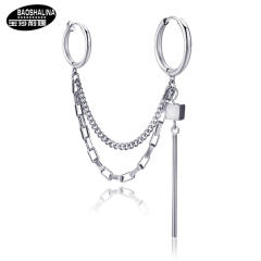 Tassel titanium steel earrings