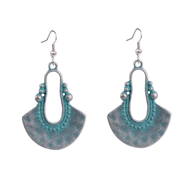 Boho turquoise dangle earrings